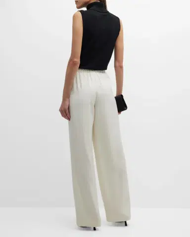 Lafayette 148 New York Perry Wide-Leg Stretch Silk Pants | Thumbnail 6 Lafayette 148 New York Perry Wide-Leg Stretch Silk Pants | Thumbnail 6