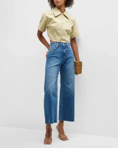 PAIGE Anessa Wide-Leg Cropped Jeans | Thumbnail 2 PAIGE Anessa Wide-Leg Cropped Jeans | Thumbnail 2