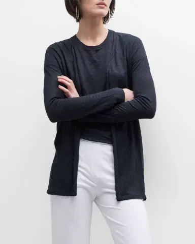 MAJESTIC FILATURES Stretch Linen Open-Front Cardigan | Thumbnail 7 MAJESTIC FILATURES Stretch Linen Open-Front Cardigan | Thumbnail 7