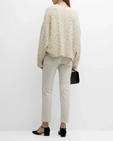 Nili Lotan Jenna Cropped Raw-Edge Pants | Thumbnail 6 Nili Lotan Jenna Cropped Raw-Edge Pants | Thumbnail 6