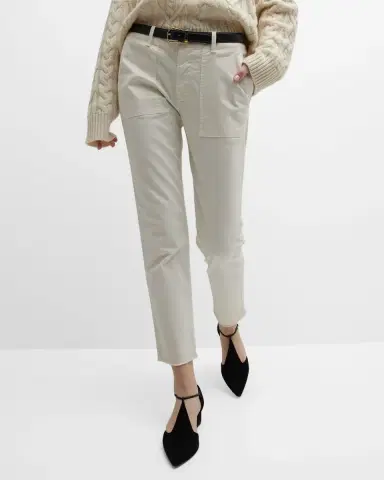 Nili Lotan Jenna Cropped Raw-Edge Pants | Thumbnail 7 Nili Lotan Jenna Cropped Raw-Edge Pants | Thumbnail 7