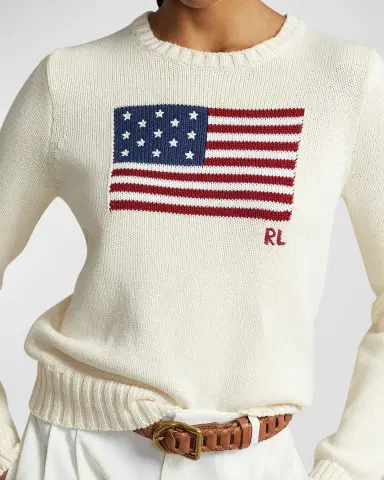 Polo Ralph Lauren Flag Cotton Crewneck Sweater | Thumbnail 5 Polo Ralph Lauren Flag Cotton Crewneck Sweater | Thumbnail 5