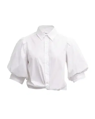 Finley Bomba Button-Down Twist-Front Poplin Shirt | Thumbnail 1 Finley Bomba Button-Down Twist-Front Poplin Shirt | Thumbnail 1