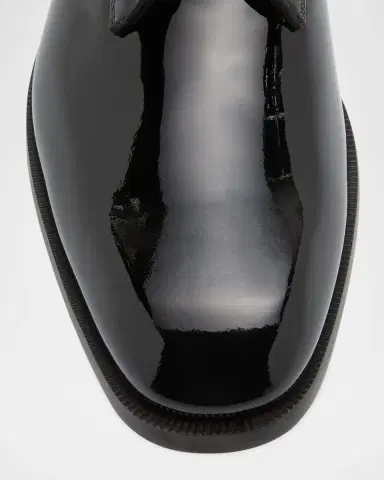 Christian Louboutin Men's Chambeliss Patent Leather Derby Shoes | Thumbnail 6 Christian Louboutin Men's Chambeliss Patent Leather Derby Shoes | Thumbnail 6