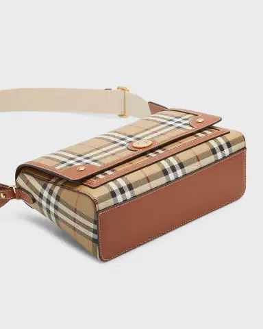 Burberry Note Check Flap Crossbody Bag | Thumbnail 8 Burberry Note Check Flap Crossbody Bag | Thumbnail 8