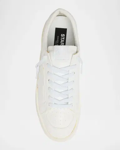 Golden Goose Men's Stardan Leather Low-Top Sneakers | Thumbnail 6 Golden Goose Men's Stardan Leather Low-Top Sneakers | Thumbnail 6