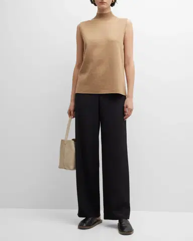 Lafayette 148 New York Perry Wide-Leg Stretch Silk Pants | Thumbnail 2 Lafayette 148 New York Perry Wide-Leg Stretch Silk Pants | Thumbnail 2
