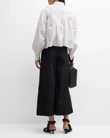 Merlette Sargent Embroidered Pleated Wide-Leg Pants | Thumbnail 6 Merlette Sargent Embroidered Pleated Wide-Leg Pants | Thumbnail 6