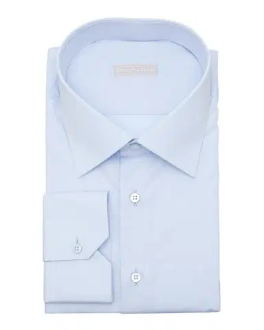 Stefano Ricci Men's Solid Barrel-Cuff Dress Shirt | Thumbnail 3 Stefano Ricci Men's Solid Barrel-Cuff Dress Shirt | Thumbnail 3