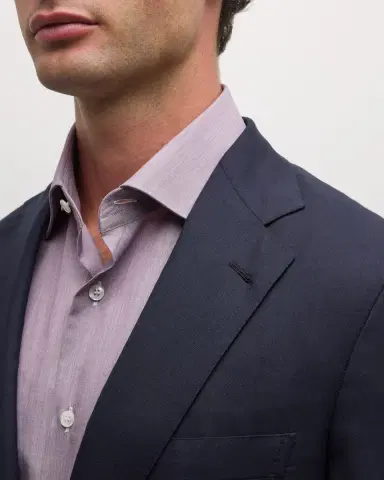 Brioni Men 's Solid Wool-Silk Blazer | Thumbnail 5 Brioni Men 's Solid Wool-Silk Blazer | Thumbnail 5