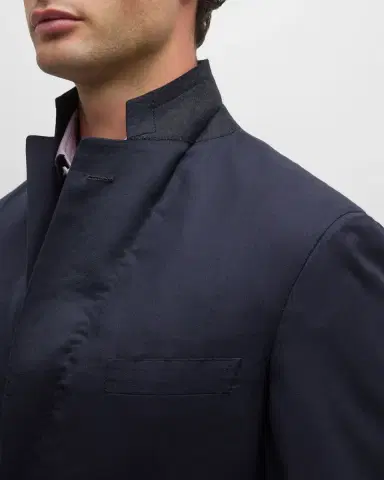 Brioni Men 's Solid Wool-Silk Blazer | Thumbnail 7 Brioni Men 's Solid Wool-Silk Blazer | Thumbnail 7