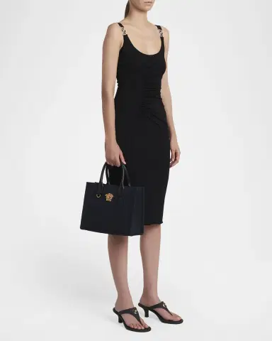 Versace La Medusa Mini Canvas Tote Bag | Thumbnail 5 Versace La Medusa Mini Canvas Tote Bag | Thumbnail 5