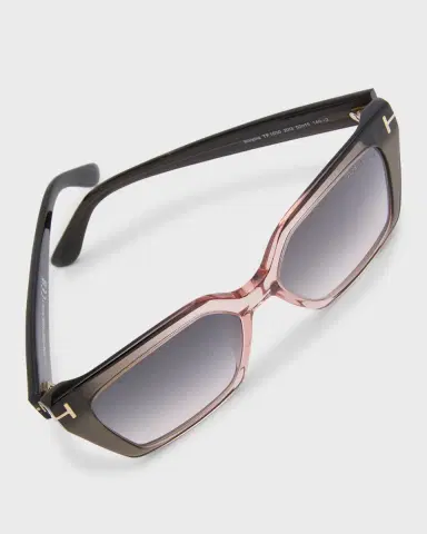 Tom Ford Winona Transparent Two-Tone Acetate Cat-Eye Sunglasses | Thumbnail 5 Tom Ford Winona Transparent Two-Tone Acetate Cat-Eye Sunglasses | Thumbnail 5