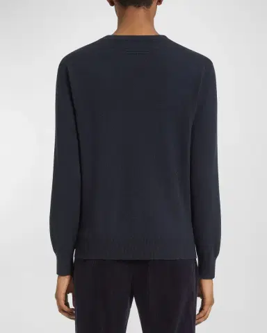 ZEGNA Men's Cashmere Crewneck Sweater | Thumbnail 2 ZEGNA Men's Cashmere Crewneck Sweater | Thumbnail 2