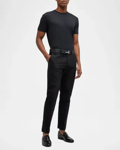 TOM FORD Men 's Lyocell-Cotton Crewneck T-Shirt | Thumbnail 2 TOM FORD Men 's Lyocell-Cotton Crewneck T-Shirt | Thumbnail 2