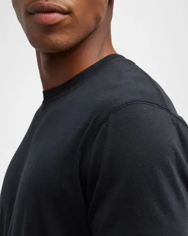 TOM FORD Men 's Lyocell-Cotton Crewneck T-Shirt | Thumbnail 5 TOM FORD Men 's Lyocell-Cotton Crewneck T-Shirt | Thumbnail 5