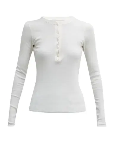 Nili Lotan Jordan Henley T-Shirt | Thumbnail 1 Nili Lotan Jordan Henley T-Shirt | Thumbnail 1