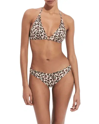 Vilebrequin Turtles Leopard Jersey Bikini Top | Thumbnail 1 Vilebrequin Turtles Leopard Jersey Bikini Top | Thumbnail 1