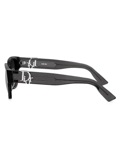 Dior Men's Oblique S1I 53MM Square Sunglasses - Dark Grey Dark Grey | Thumbnail 3 Dior Men's Oblique S1I 53MM Square Sunglasses - Dark Grey Dark Grey | Thumbnail 3