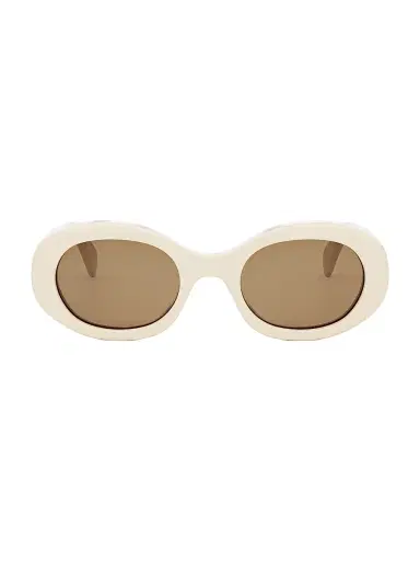 Celine Men's 52MM Oval Acetate Sunglasses - Ivory Brown | Thumbnail 2 Celine Men's 52MM Oval Acetate Sunglasses - Ivory Brown | Thumbnail 2
