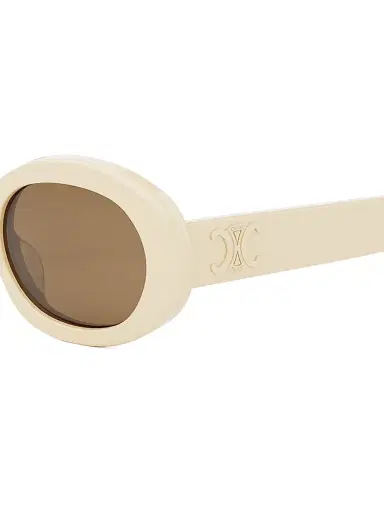 Celine Men's 52MM Oval Acetate Sunglasses - Ivory Brown | Thumbnail 3 Celine Men's 52MM Oval Acetate Sunglasses - Ivory Brown | Thumbnail 3