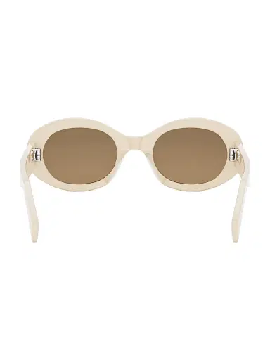 Celine Men's 52MM Oval Acetate Sunglasses - Ivory Brown | Thumbnail 6 Celine Men's 52MM Oval Acetate Sunglasses - Ivory Brown | Thumbnail 6