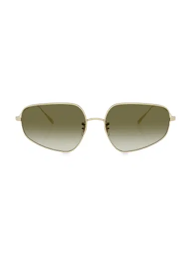 Oliver Peoples Women's Eylla 57MM Geometric Sunglasses - Gold Olive | Thumbnail 1 Oliver Peoples Women's Eylla 57MM Geometric Sunglasses - Gold Olive | Thumbnail 1