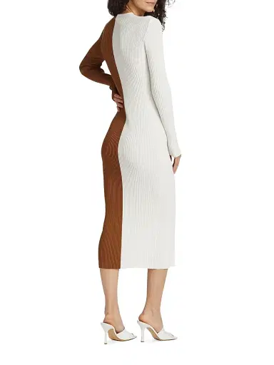 Staud Women's Shoko Colorblocked Midi-Dress | Thumbnail 5 Staud Women's Shoko Colorblocked Midi-Dress | Thumbnail 5
