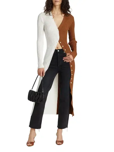 Staud Women's Shoko Colorblocked Midi-Dress | Thumbnail 6 Staud Women's Shoko Colorblocked Midi-Dress | Thumbnail 6