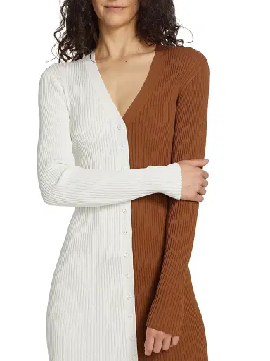 Staud Women's Shoko Colorblocked Midi-Dress | Thumbnail 7 Staud Women's Shoko Colorblocked Midi-Dress | Thumbnail 7