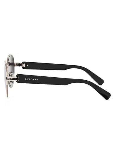 BVLGARI Men's B. Zero1 55MM Round Sunglasses | Thumbnail 3 BVLGARI Men's B. Zero1 55MM Round Sunglasses | Thumbnail 3