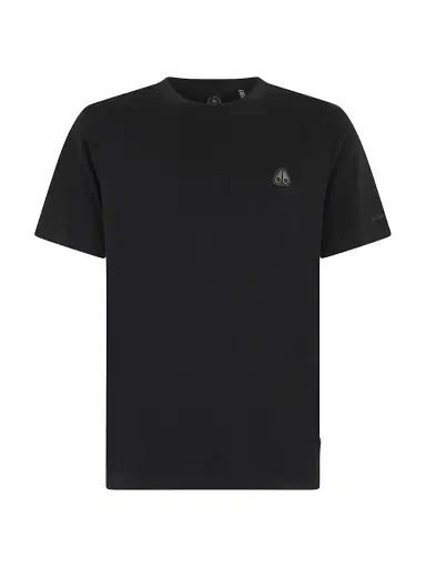 Moose Knuckles Men's Crescent Cotton T-Shirt - Black | Thumbnail 1 Moose Knuckles Men's Crescent Cotton T-Shirt - Black | Thumbnail 1