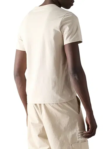 Moose Knuckles Men's Tandem Cotton Crewneck T-Shirt - Alabaster | Thumbnail 5 Moose Knuckles Men's Tandem Cotton Crewneck T-Shirt - Alabaster | Thumbnail 5