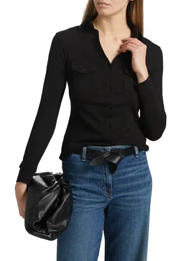 Nili Lotan Women's Liam Cotton Shirt | Thumbnail 3 Nili Lotan Women's Liam Cotton Shirt | Thumbnail 3