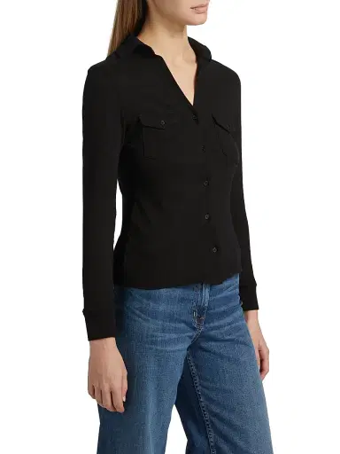 Nili Lotan Women's Liam Cotton Shirt | Thumbnail 4 Nili Lotan Women's Liam Cotton Shirt | Thumbnail 4