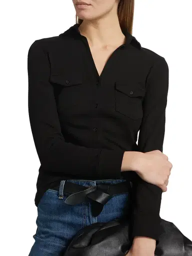 Nili Lotan Women's Liam Cotton Shirt | Thumbnail 6 Nili Lotan Women's Liam Cotton Shirt | Thumbnail 6