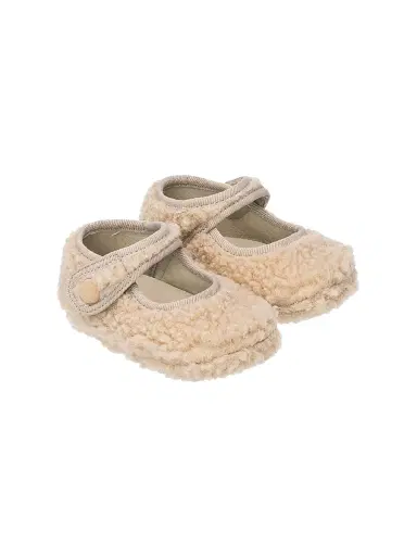 Elephantito Baby Girl's Faux-Shearling Mary Janes - Beige 4.5 (Baby) | Thumbnail 1 Elephantito Baby Girl's Faux-Shearling Mary Janes - Beige 4.5 (Baby) | Thumbnail 1