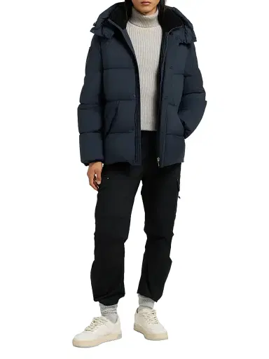 Moose Knuckles Men's Puffers Everest 3Q Puffer Jacket - Navy | Thumbnail 2 Moose Knuckles Men's Puffers Everest 3Q Puffer Jacket - Navy | Thumbnail 2