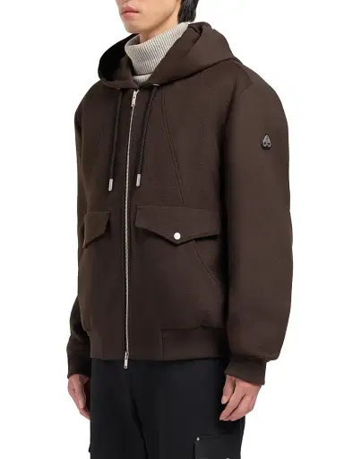Moose Knuckles Men's Elington Wool Bomber Jacket - Espresso | Thumbnail 5 Moose Knuckles Men's Elington Wool Bomber Jacket - Espresso | Thumbnail 5