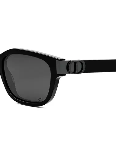 Dior Men's CD Icon S1I 54MM Geometric Sunglasses - Shiny Black Smoke | Thumbnail 3 Dior Men's CD Icon S1I 54MM Geometric Sunglasses - Shiny Black Smoke | Thumbnail 3