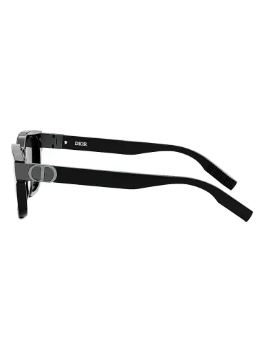 Dior Men's CD Icon S1I 54MM Geometric Sunglasses - Shiny Black Smoke | Thumbnail 4 Dior Men's CD Icon S1I 54MM Geometric Sunglasses - Shiny Black Smoke | Thumbnail 4