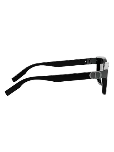 Dior Men's CD Icon S1I 54MM Geometric Sunglasses - Shiny Black Smoke | Thumbnail 8 Dior Men's CD Icon S1I 54MM Geometric Sunglasses - Shiny Black Smoke | Thumbnail 8