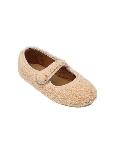Elephantito Little Girl's & Girl's Faux-Shearling Mary Janes - Beige 3 (Child) | Thumbnail 1 Elephantito Little Girl's & Girl's Faux-Shearling Mary Janes - Beige 3 (Child) | Thumbnail 1