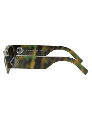 Dior Men's CD Diamond S7I Geometric Sunglasses - Camo Havana Green | Thumbnail 3 Dior Men's CD Diamond S7I Geometric Sunglasses - Camo Havana Green | Thumbnail 3