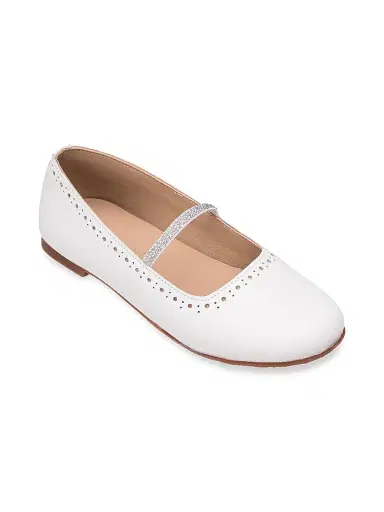 Elephantito Baby's & Girl's Sasha Leather Ballerina Flats - White 1 (Child) | Thumbnail 1 Elephantito Baby's & Girl's Sasha Leather Ballerina Flats - White 1 (Child) | Thumbnail 1