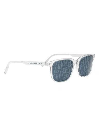 Dior Men's Tag SU 56MM Geometric Sunglasses - Blue Transparent | Thumbnail 8 Dior Men's Tag SU 56MM Geometric Sunglasses - Blue Transparent | Thumbnail 8