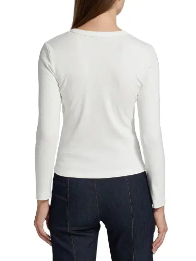 LESET Women's Kelly Long-Sleeve Slim-Fit T-Shirt | Thumbnail 5 LESET Women's Kelly Long-Sleeve Slim-Fit T-Shirt | Thumbnail 5