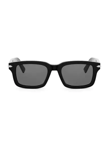 Dior Men's BlackSuit S16I Rectangular Sunglasses - Shiny Black And Smoke | Thumbnail 2 Dior Men's BlackSuit S16I Rectangular Sunglasses - Shiny Black And Smoke | Thumbnail 2