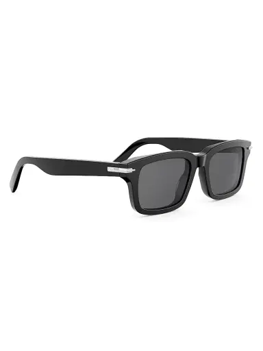 Dior Men's BlackSuit S16I Rectangular Sunglasses - Shiny Black And Smoke | Thumbnail 8 Dior Men's BlackSuit S16I Rectangular Sunglasses - Shiny Black And Smoke | Thumbnail 8