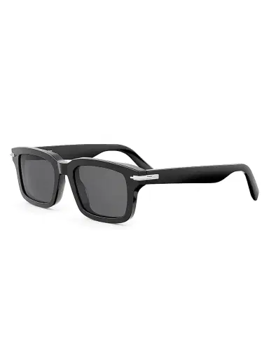 Dior Men's BlackSuit S16I Rectangular Sunglasses - Shiny Black And Smoke | Thumbnail 1 Dior Men's BlackSuit S16I Rectangular Sunglasses - Shiny Black And Smoke | Thumbnail 1